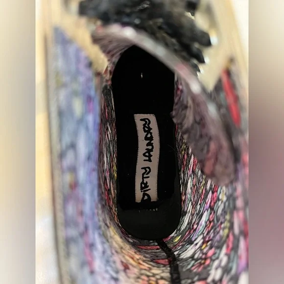 Dirty Laundry Roadie Floral Rubber Rain Combat Lace Up Boots Women’s Size 9 - Picture 9 of 16